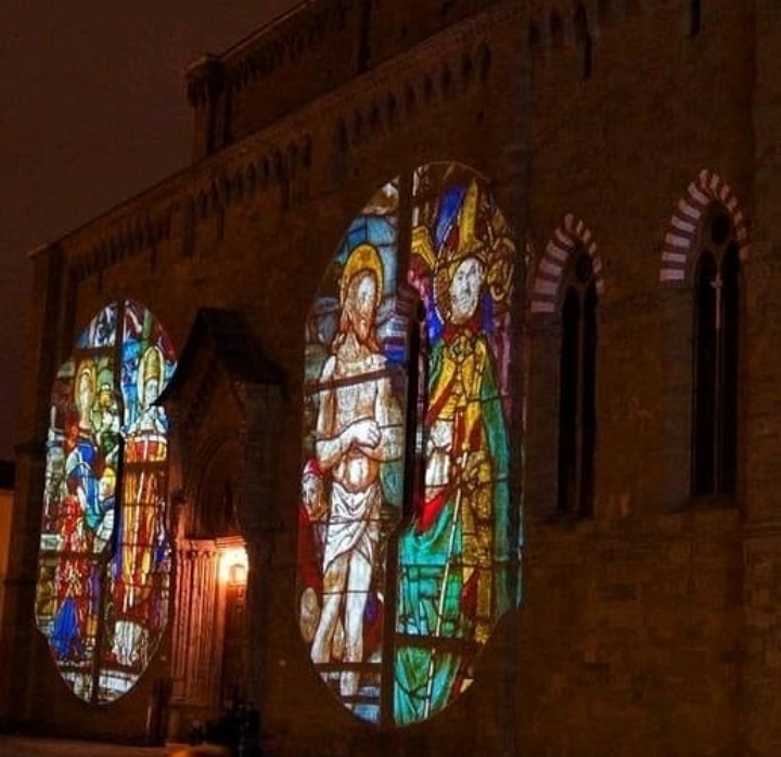 Proiezione architetturale con Gobo mapping.