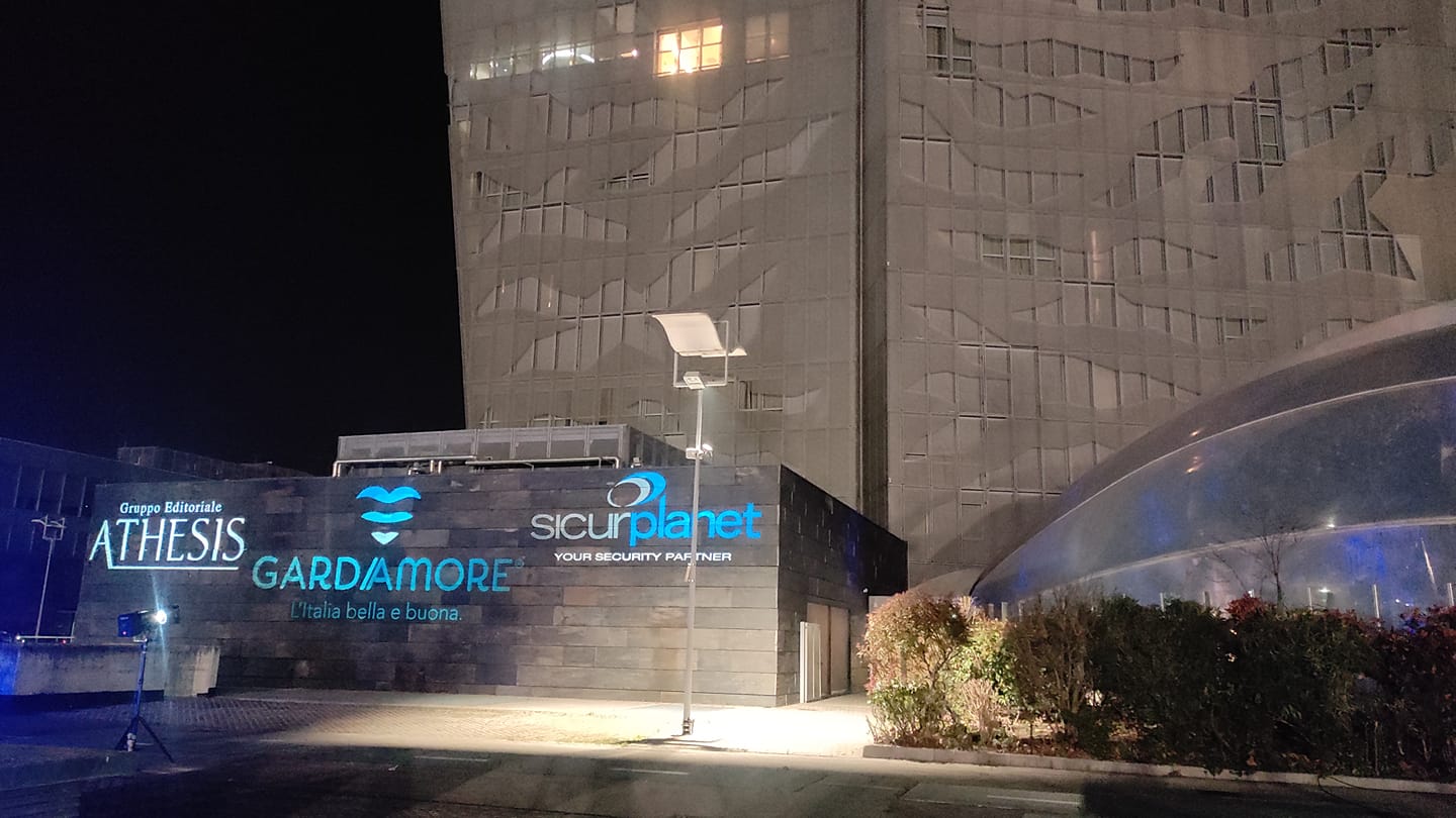 Proiezione architetturale con Gobo mapping.